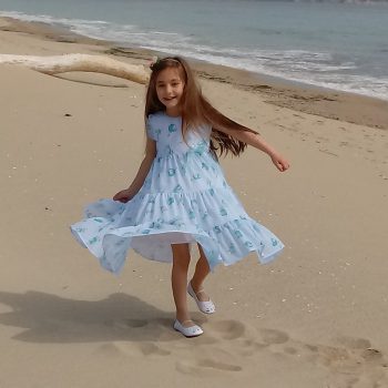 Детска рокля на волани "Ариел"